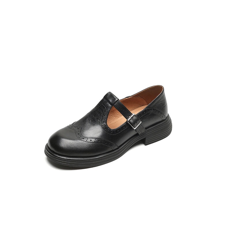 Camila™ | Merceditas de Cuero Elegantes