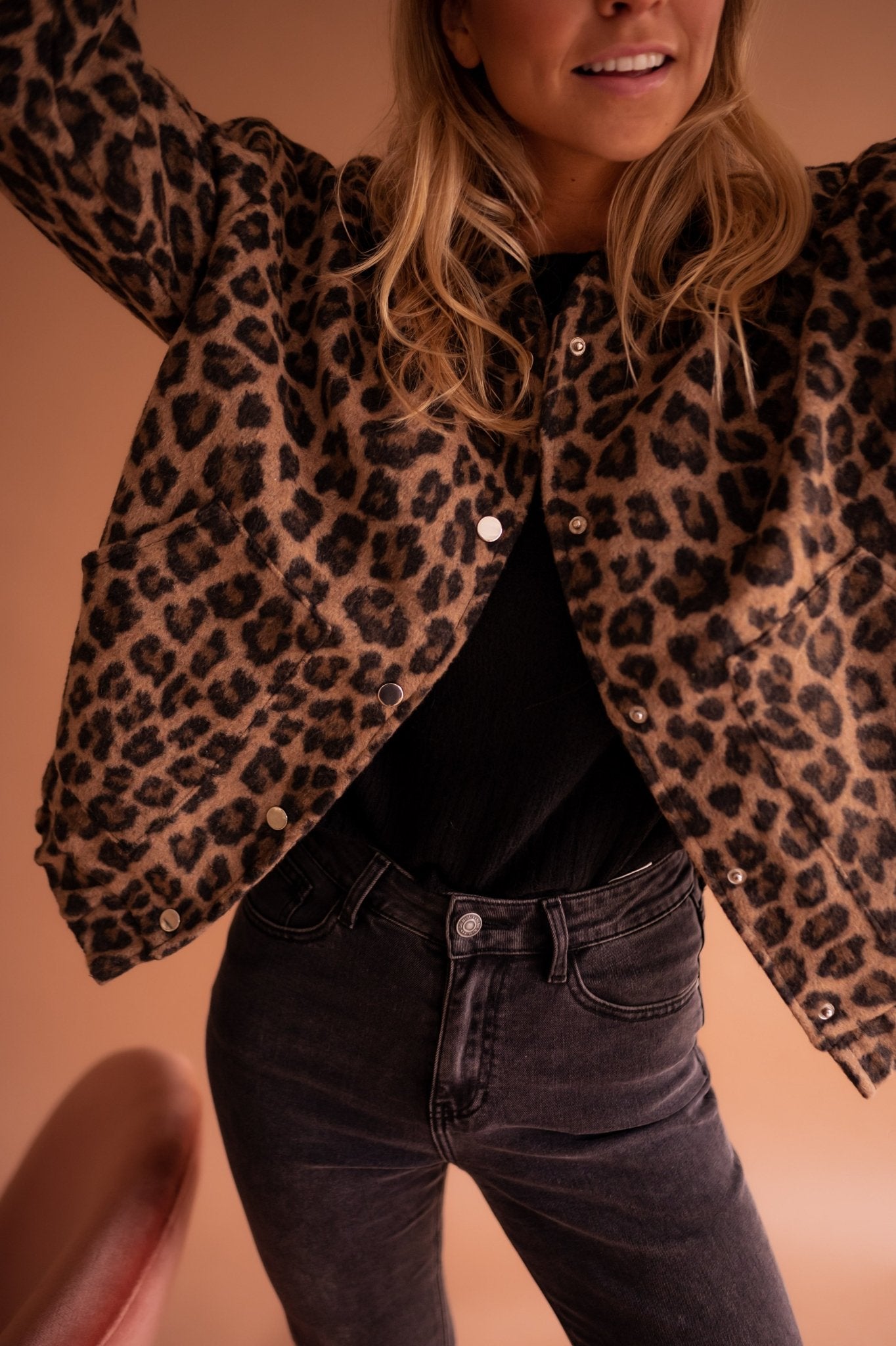 Marta™ | Chaqueta Corta con Estampado de Leopardo