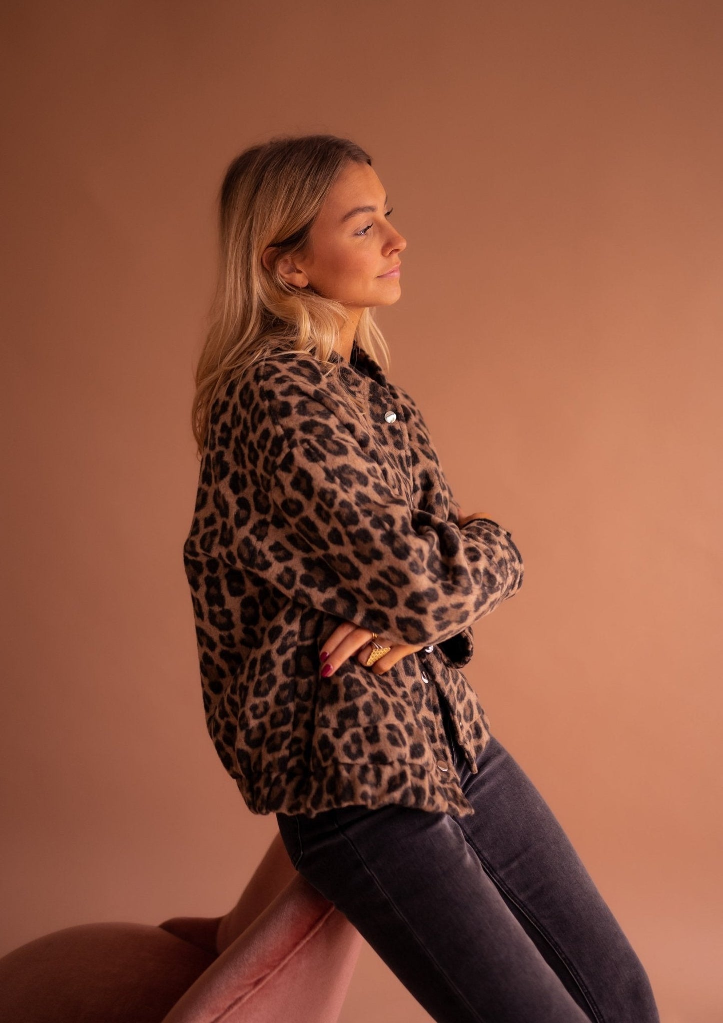 Marta™ | Chaqueta Corta con Estampado de Leopardo