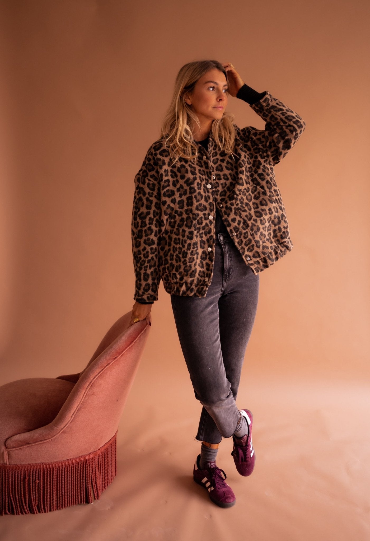 Marta™ | Chaqueta Corta con Estampado de Leopardo