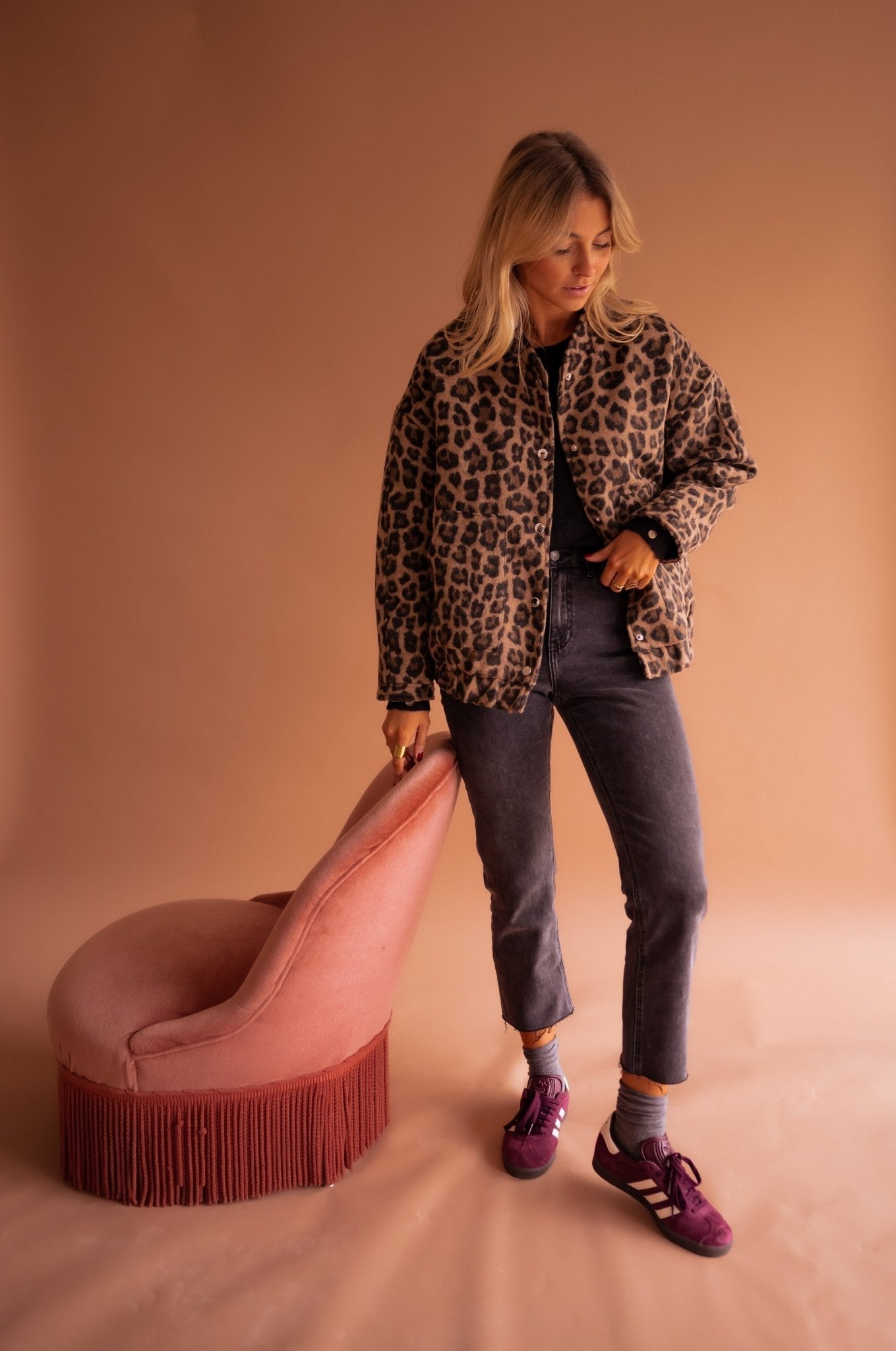 Marta™ | Chaqueta Corta con Estampado de Leopardo