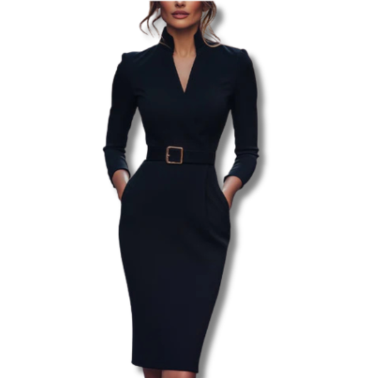 Juana™ | Vestido Elegante de Otoño con Cinturón