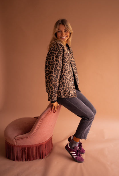 Marta™ | Chaqueta Corta con Estampado de Leopardo